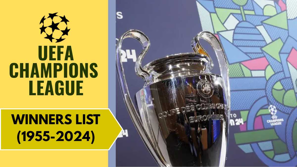 UEFA Champions League Winners List (1955 to 2025)
