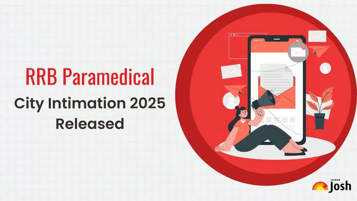 RRB Paramedical City Slip 2025