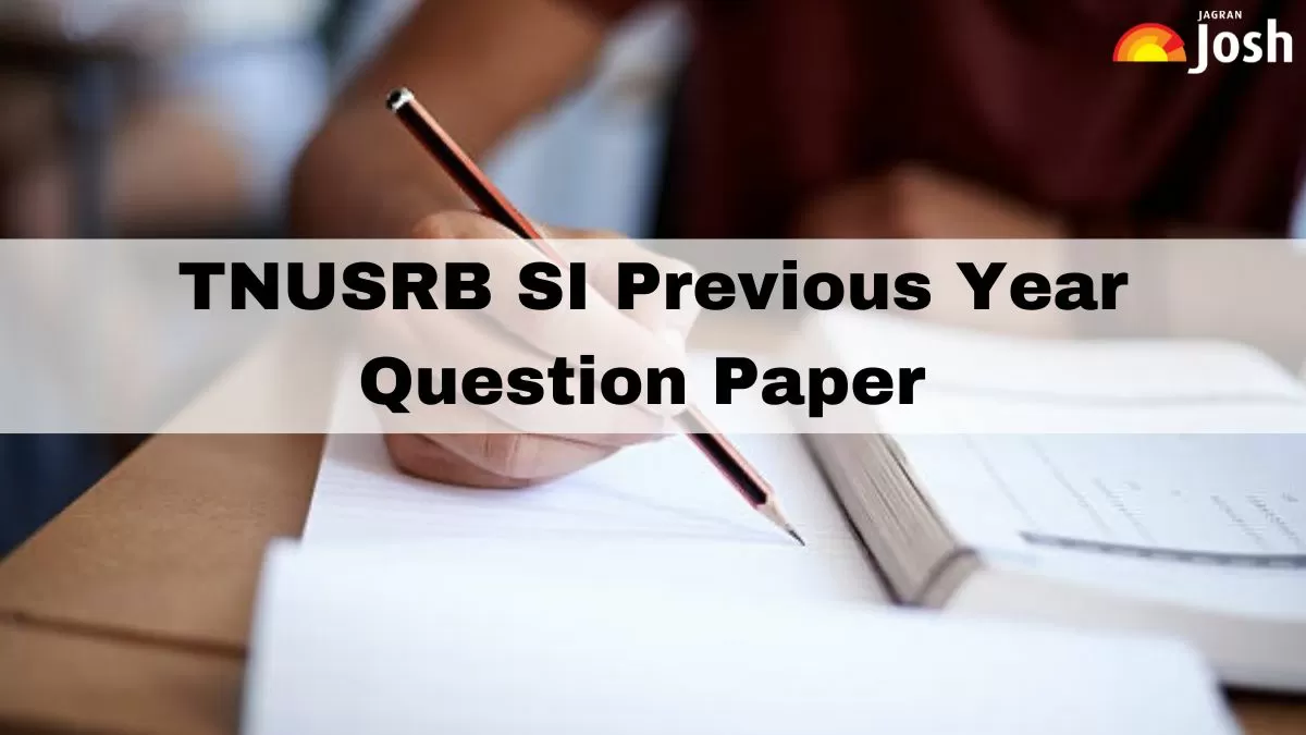 Download TNUSRB SI Previous Year Paper PDFs with Solutions