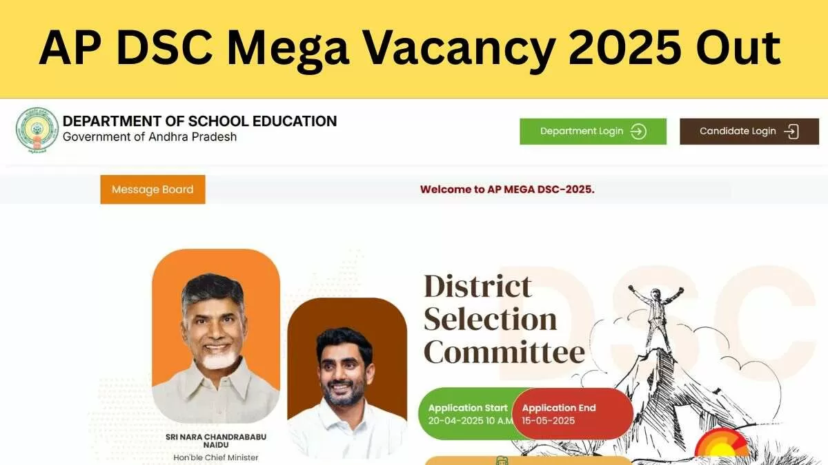 AP DSC 2025 Vacancy Details for 16347 Vacancies