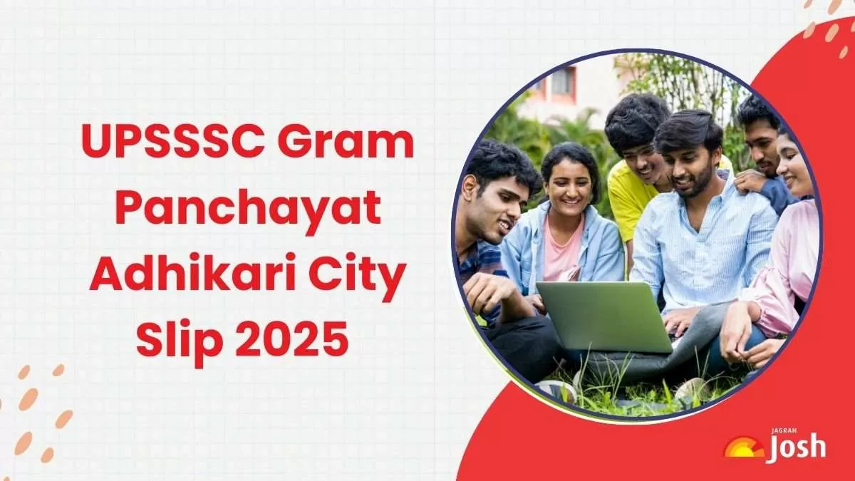 UPSSSC Gram Panchayat Adhikari City Intimation Slip 2025