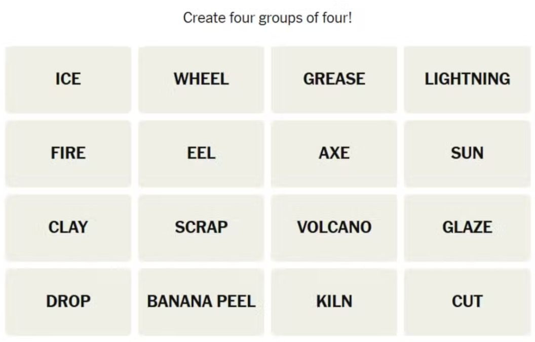 NYT Connections Hints April 22