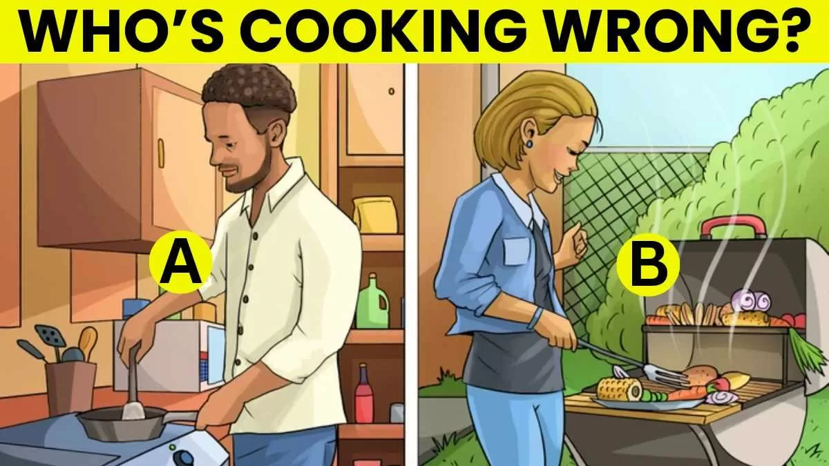 Visual Puzzle: A or B — Who’s Cooking Wrong?