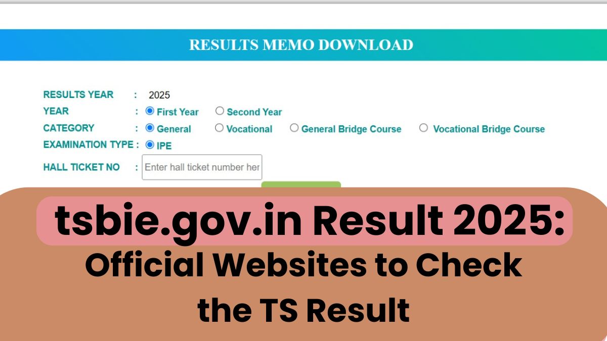 tsbie.gov.in, tgbie.cgg.gov.in Result 2025: LINK to Check TSBIE 1st and 2nd Year All Streams Result and Marks Here