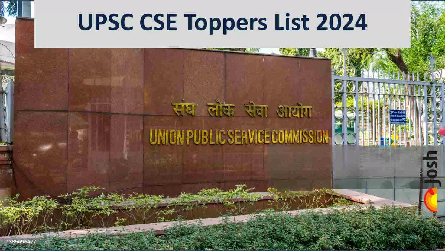 UPSC CSE Toppers List 2024
