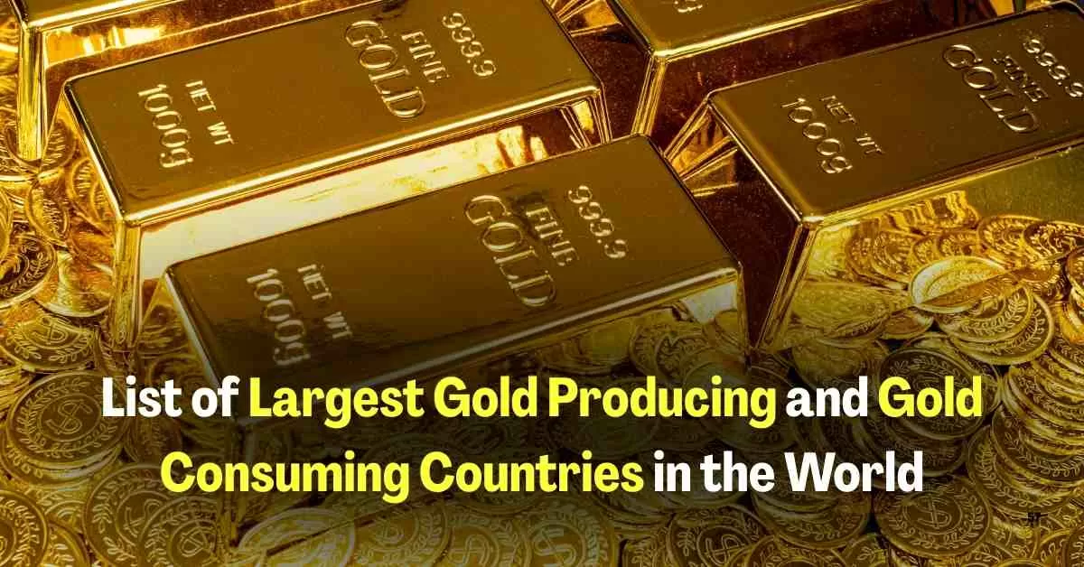 List of the Largest Gold-Producing and Gold-Consuming Countries in the World