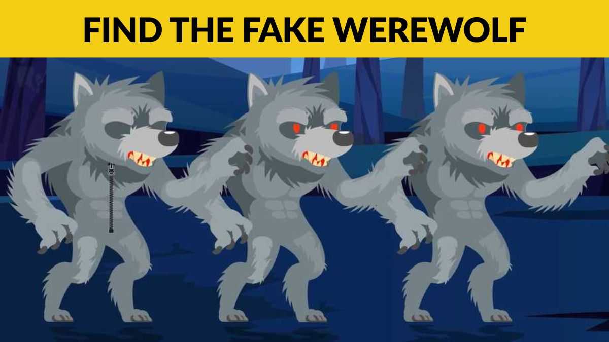 IQ Test: You have the sharpest brain if you can spot the fake werewolf in 4 seconds!