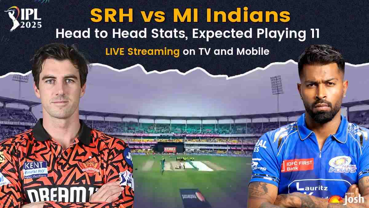 Today IPL Match: SRH vs MI Indians Head to Head Stats, Expected Playing 11, Live Streaming on TV and Mobile