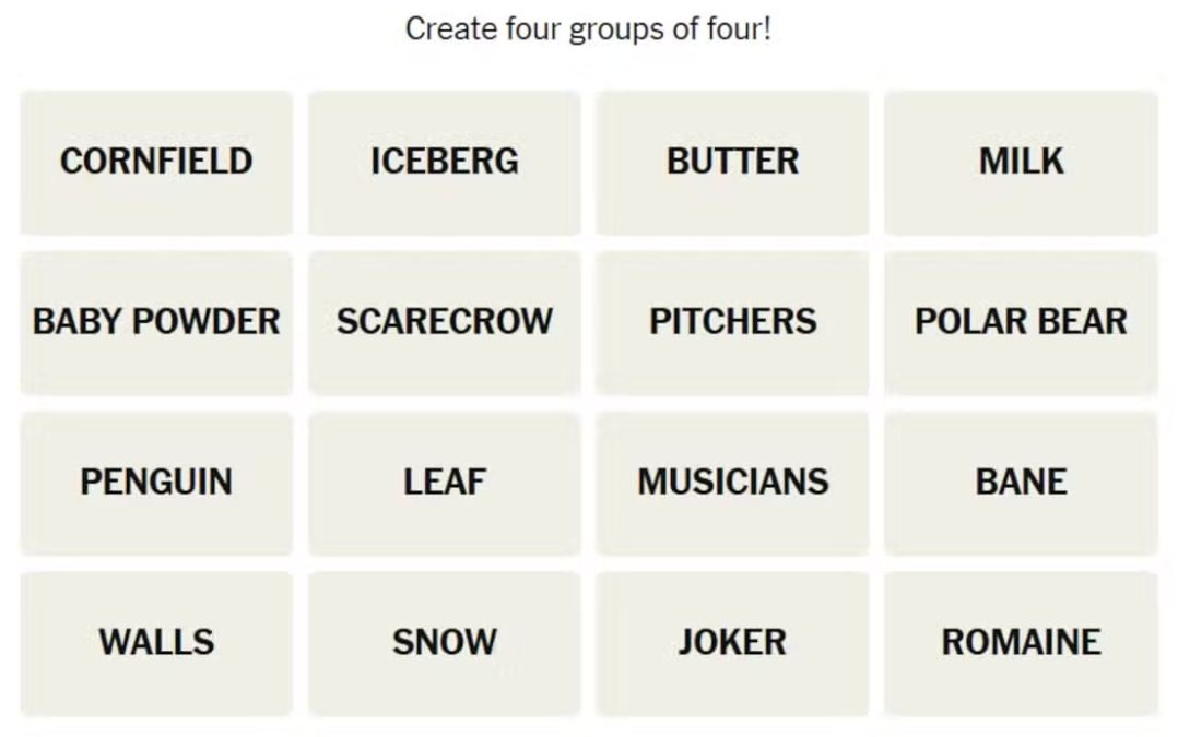 NYT Connections Hints April 24