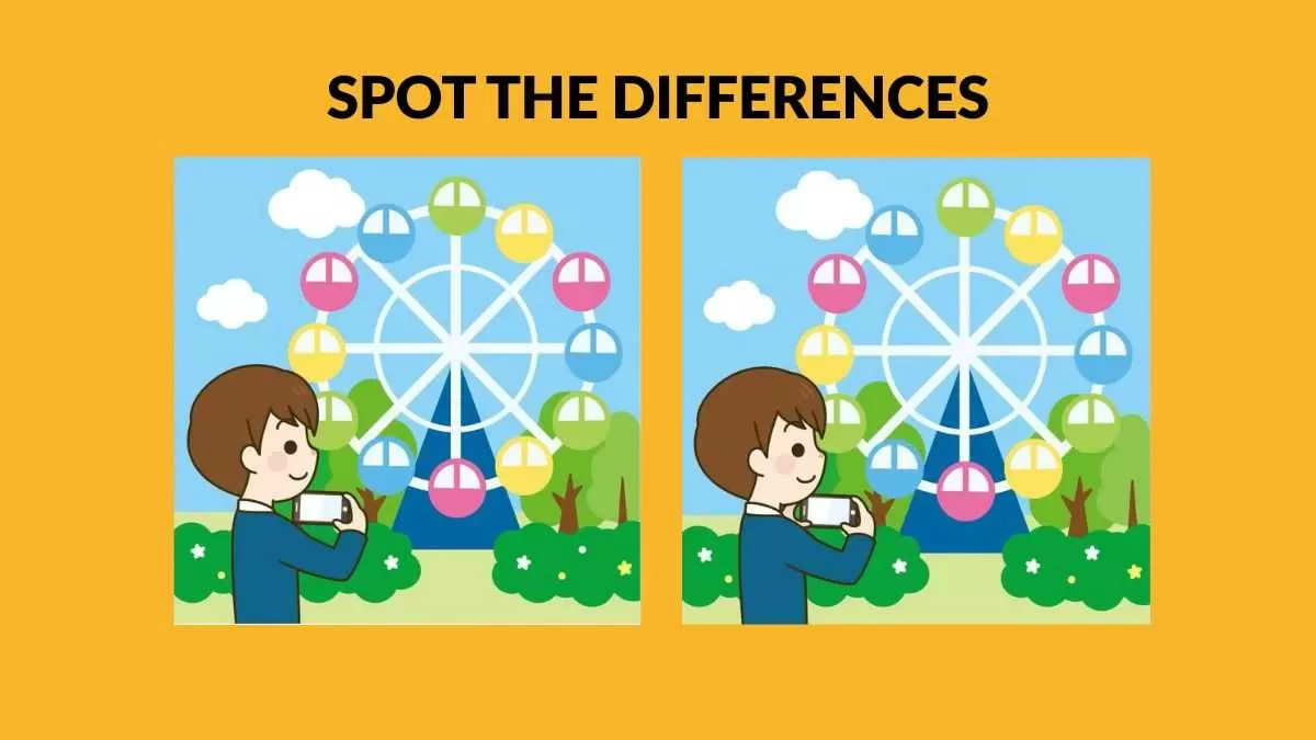 Spot three differences