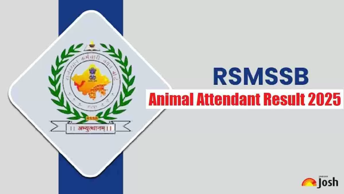 RSMSSB Animal Attendant Result 2025