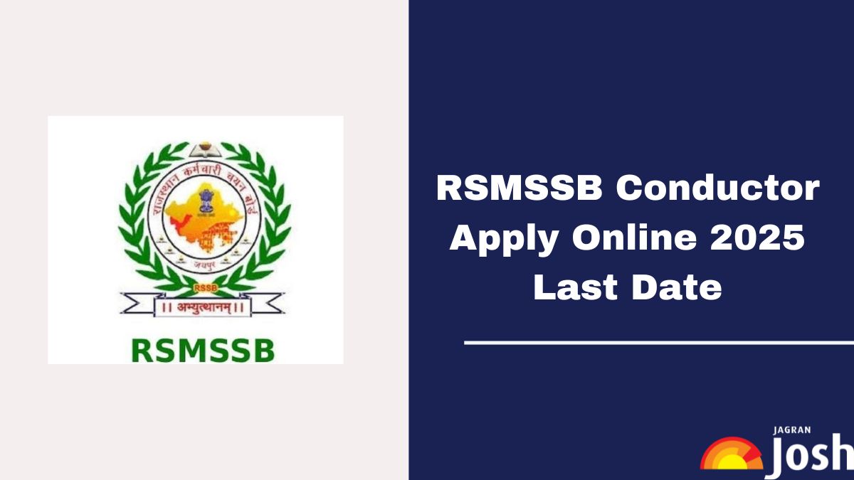 RSMSSB Conductor Apply Online Ends Tomorrow: Direct Link at rssb.rajasthan.gov.in, Check Fee and Details