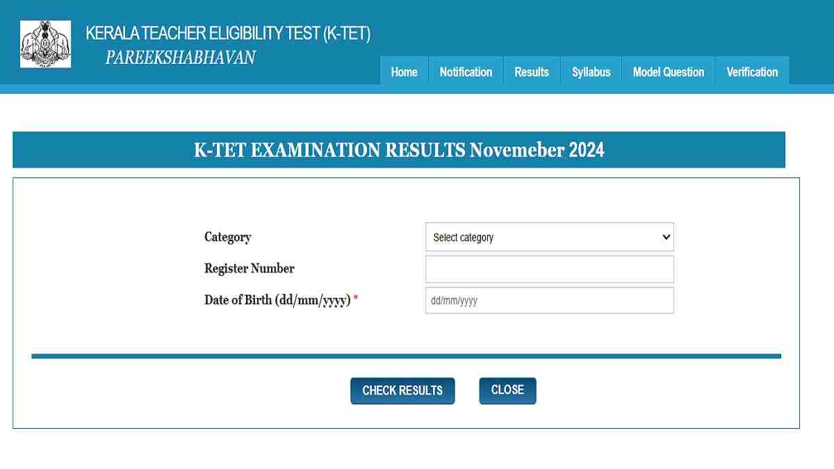 KTET Result 2025 OUT at ktet.kerala.gov.in, Download Kerala TET results Direct Link Here