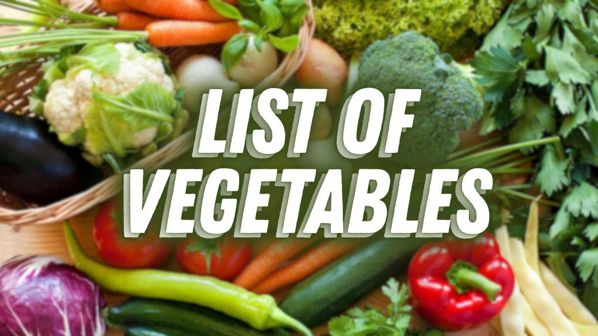 List of Vegetables