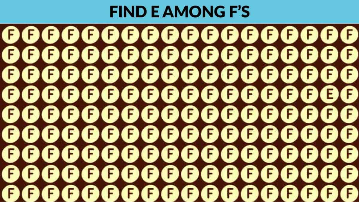 Can you spot the E among F’s in 5 seconds? Only 1% of the most observant people can!