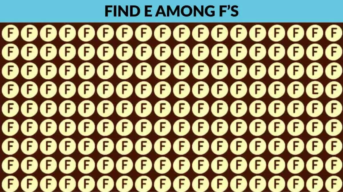 Find E among F's