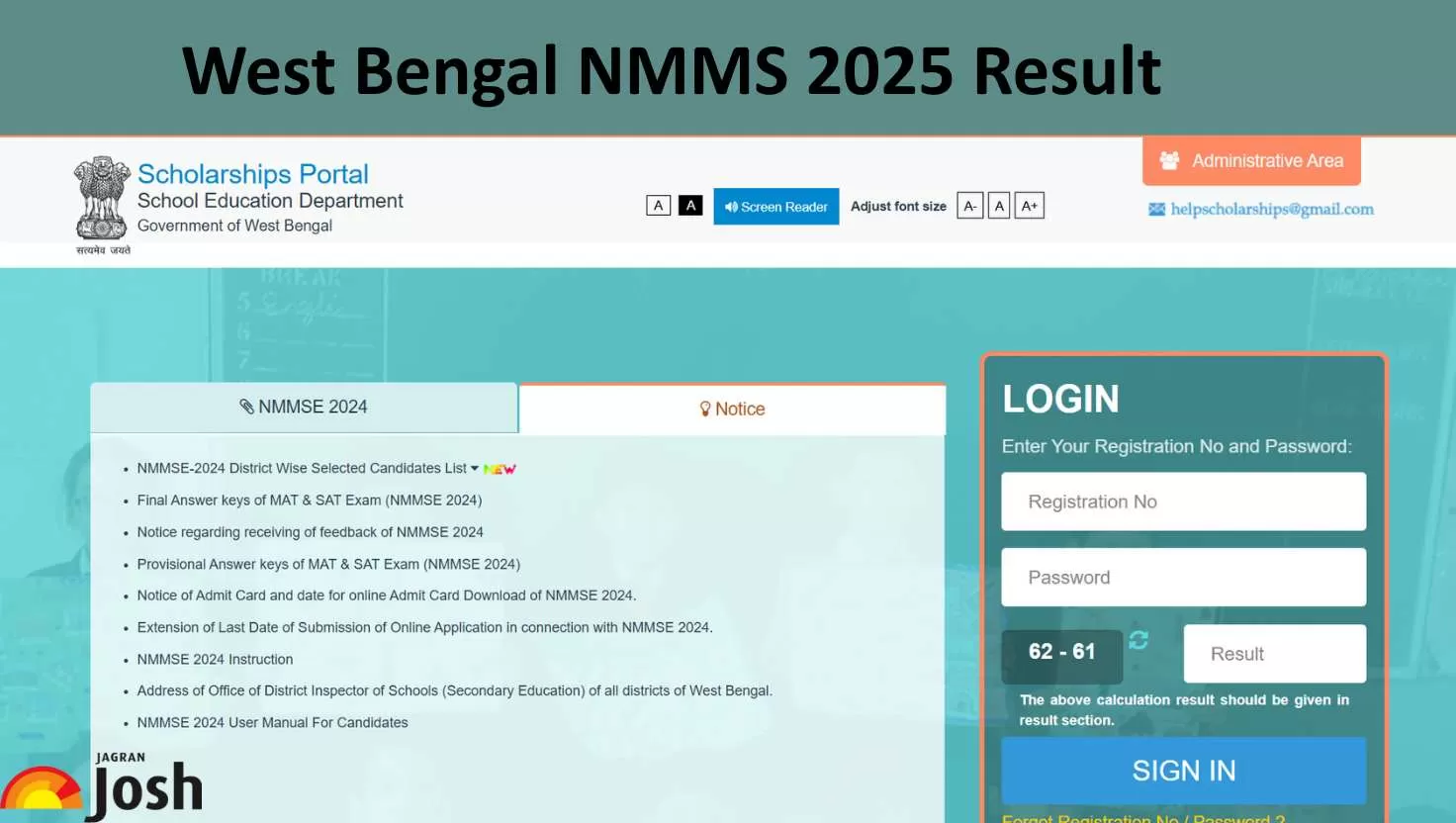West Bengal NMMS 2025 Result Out: Check district-wise candidates list here