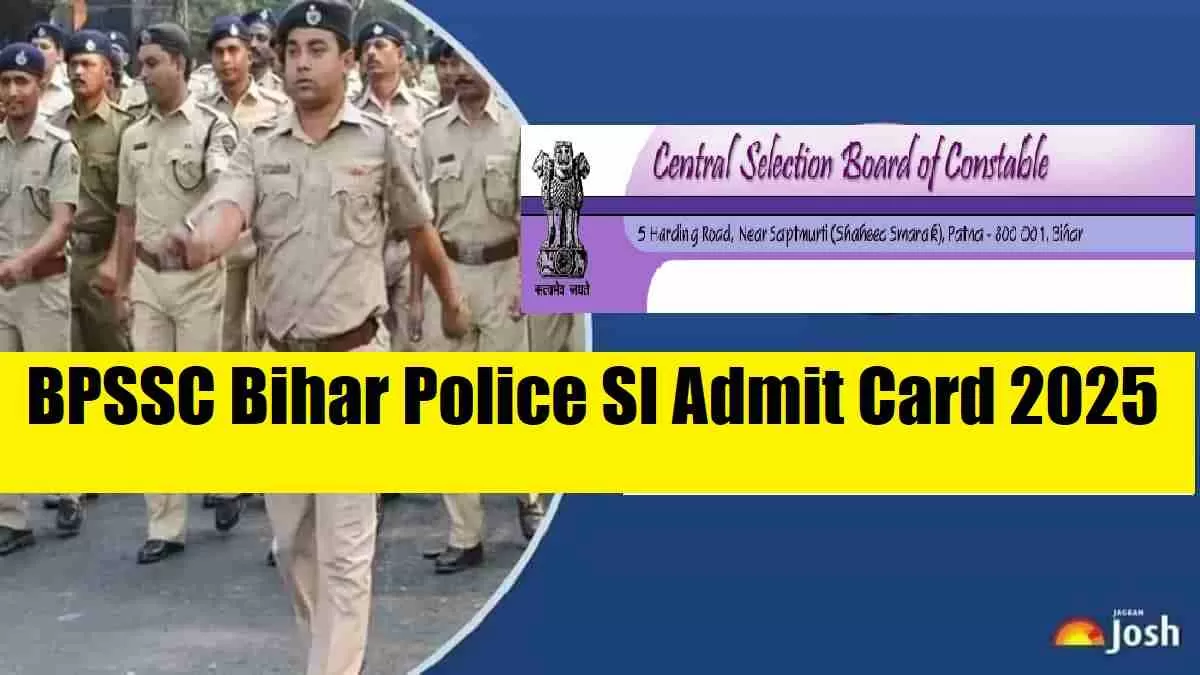 BPSSC Bihar Police SI Admit Card 2025