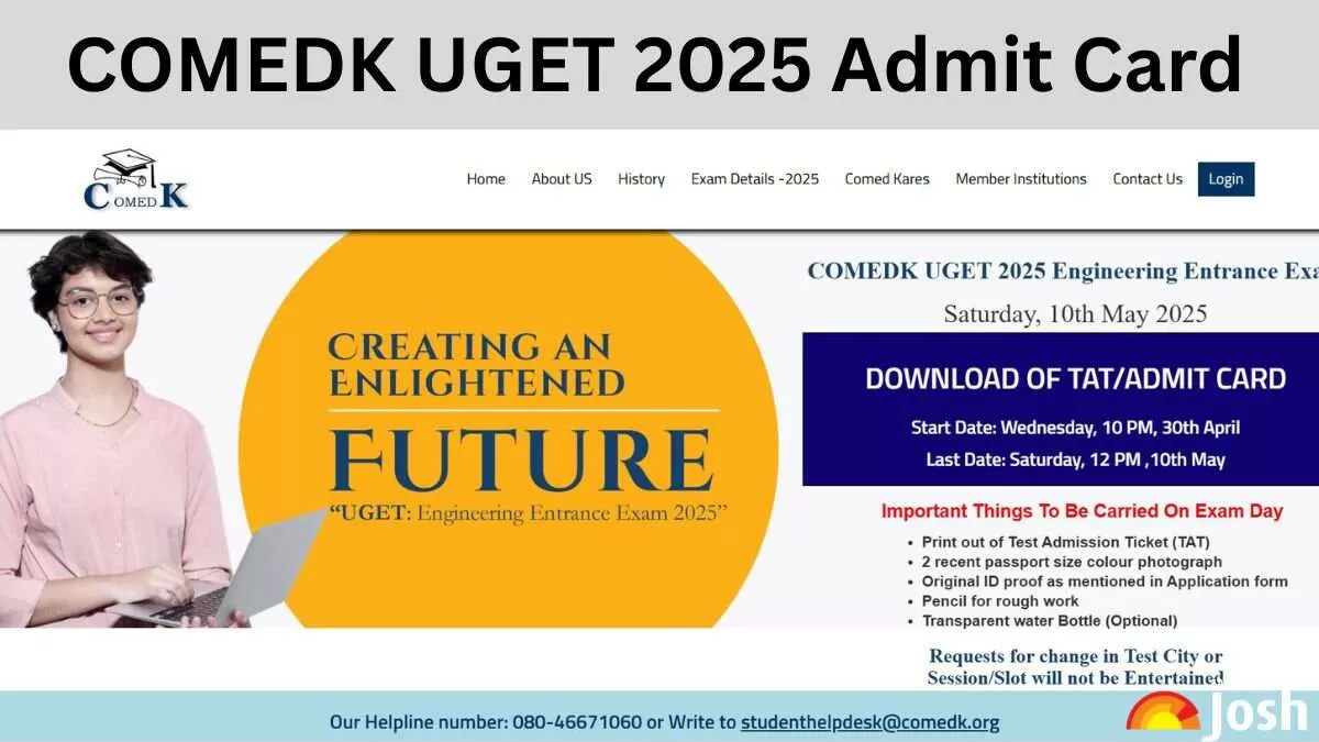 COMEDK Admit Card 2025 Releasing Today at comedk.org, Here's How to Download