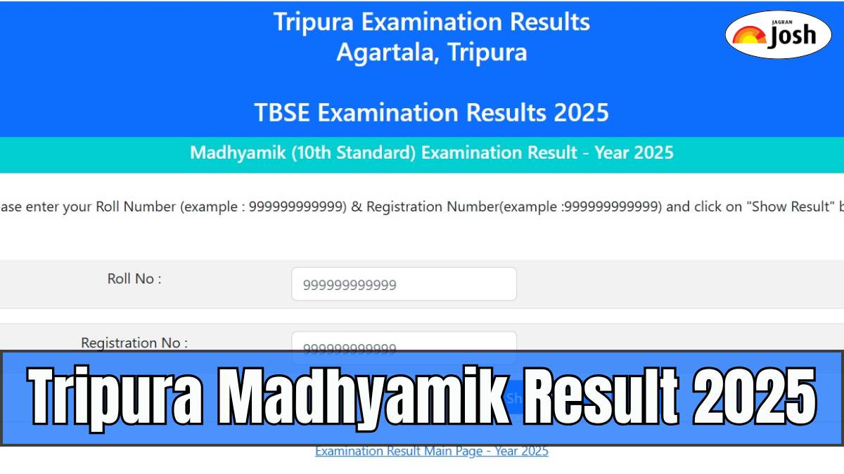 Tripura Madhyamik Result 2025: Official Website to Check TBSE UCCH, Madhyamik Result With Name and Roll Number
