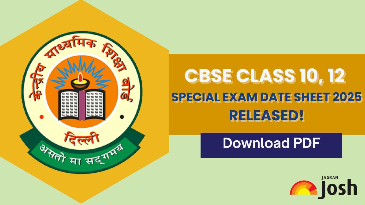 CBSE Class 10th, 12th Date Sheet 2025: Special Exam Time Table Released For Sports Students, Download PDF