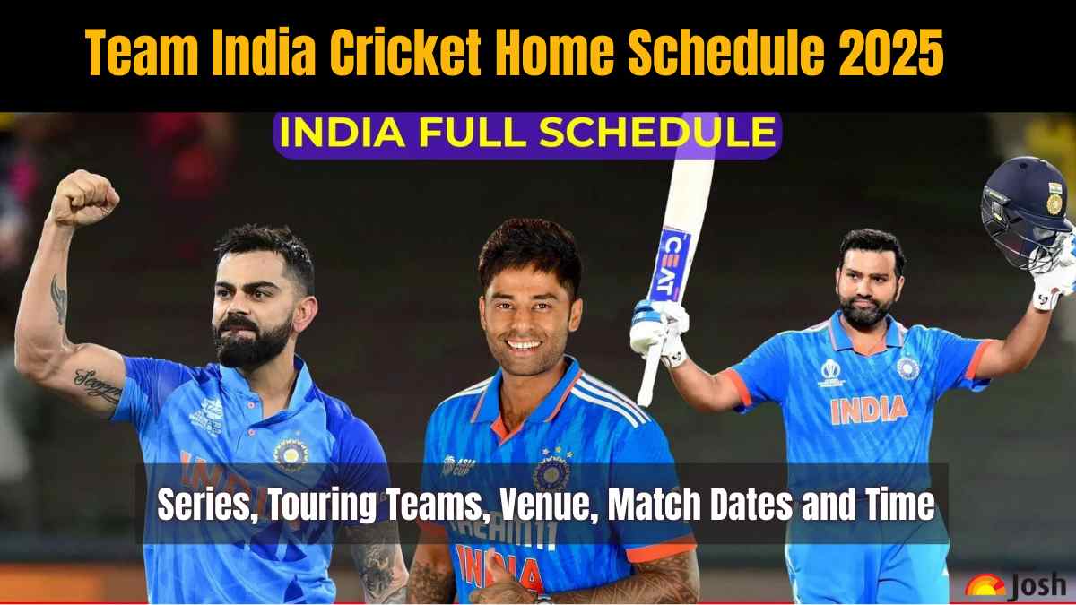 Team India Cricket Home Schedule 2025: Series, Touring Teams, Venue, Match Dates and Time 