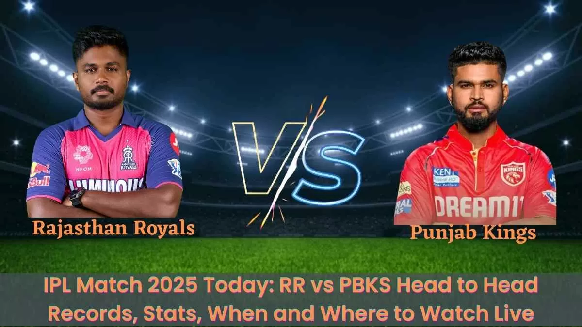 Get here all latest updates related to today’s IPL Match between RR vs PBKS