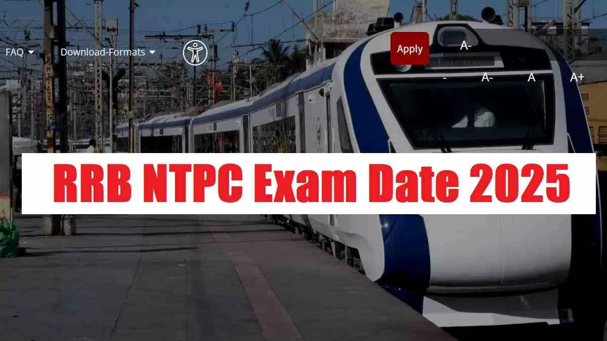  RRB NTPC Exam Date 2025 Download Link