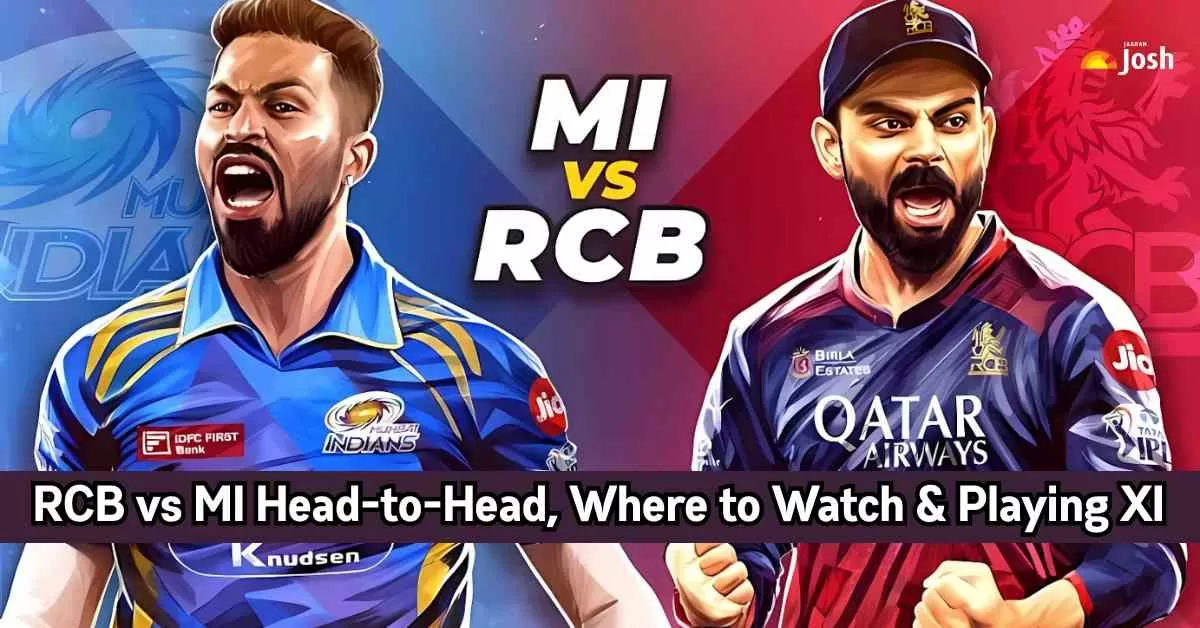 RCB vs MI Head to Head, Playing XI & Match Details