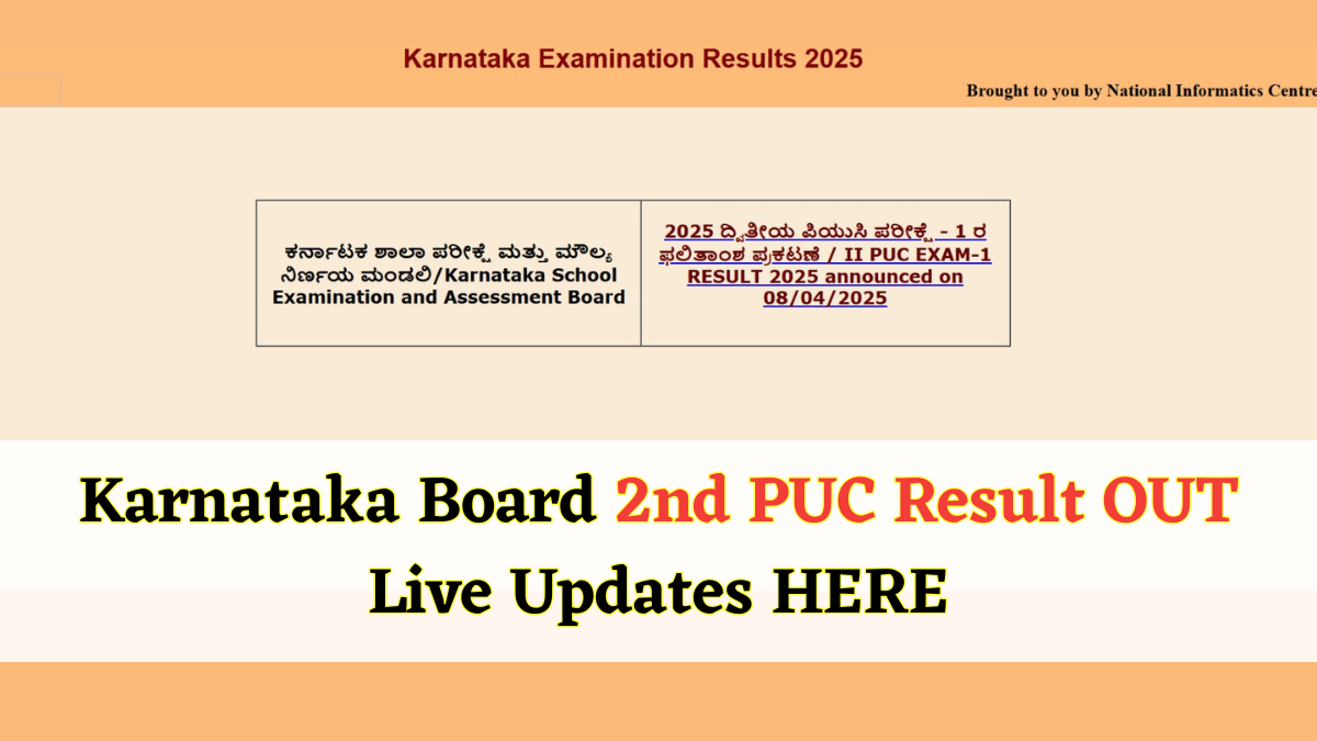 KSEAB 2nd PUC Result Out, Check Details Here.