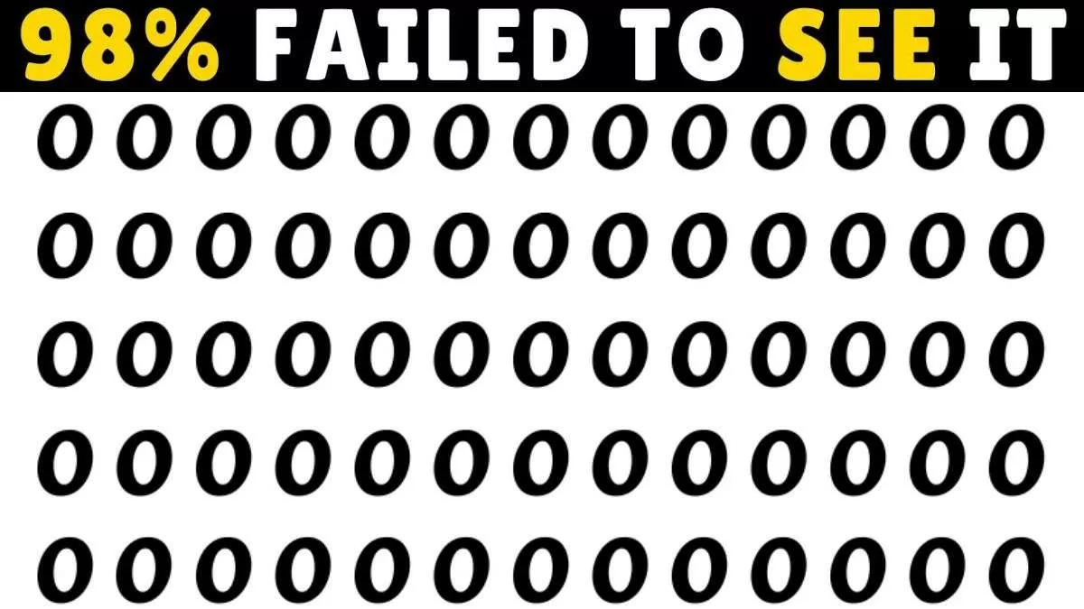 Spot the sneaky '0' hiding among the 'O's in 5 seconds!
