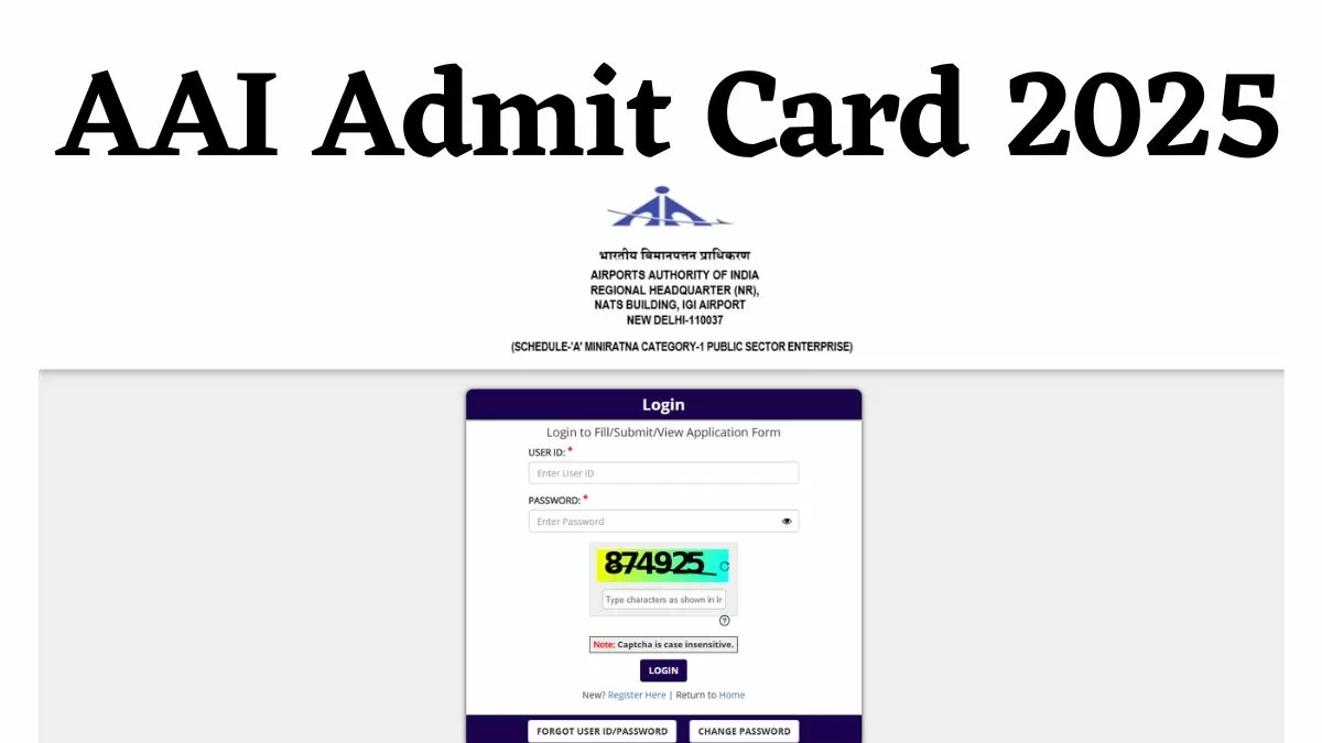 AAI Admit Card 2025: एएआई ने सीनियर असिस्टेंट और जूनियर असिस्टेंट परीक्षा के एडमिट कार्ड किये जारी, ये रहा डाउनलोड लिंक  