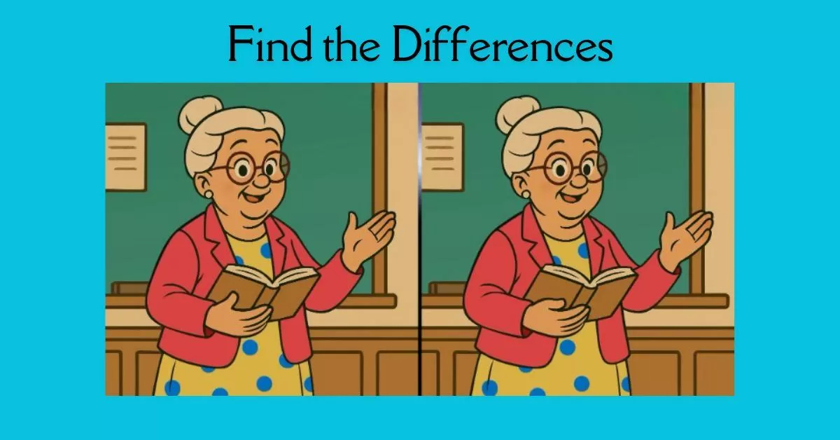 Spot the 3 Differences in Teacher Taking a Class