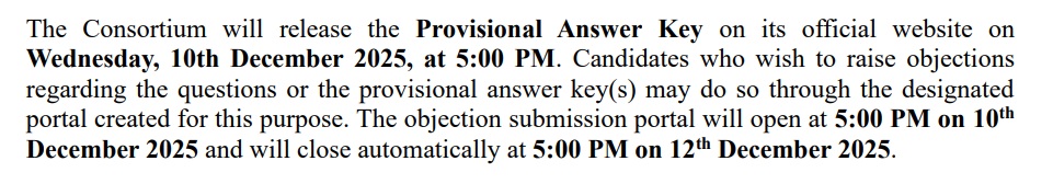 CLAT 2026 provisional answer key PDF