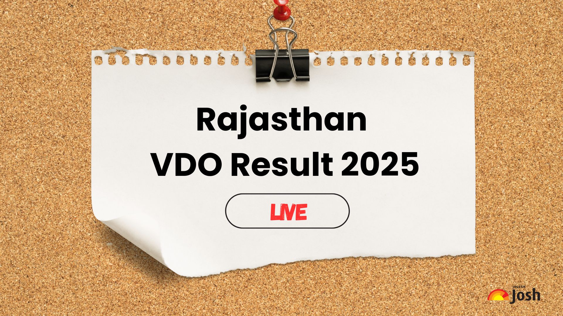 राजस्थान VDO रिजल्ट 2025