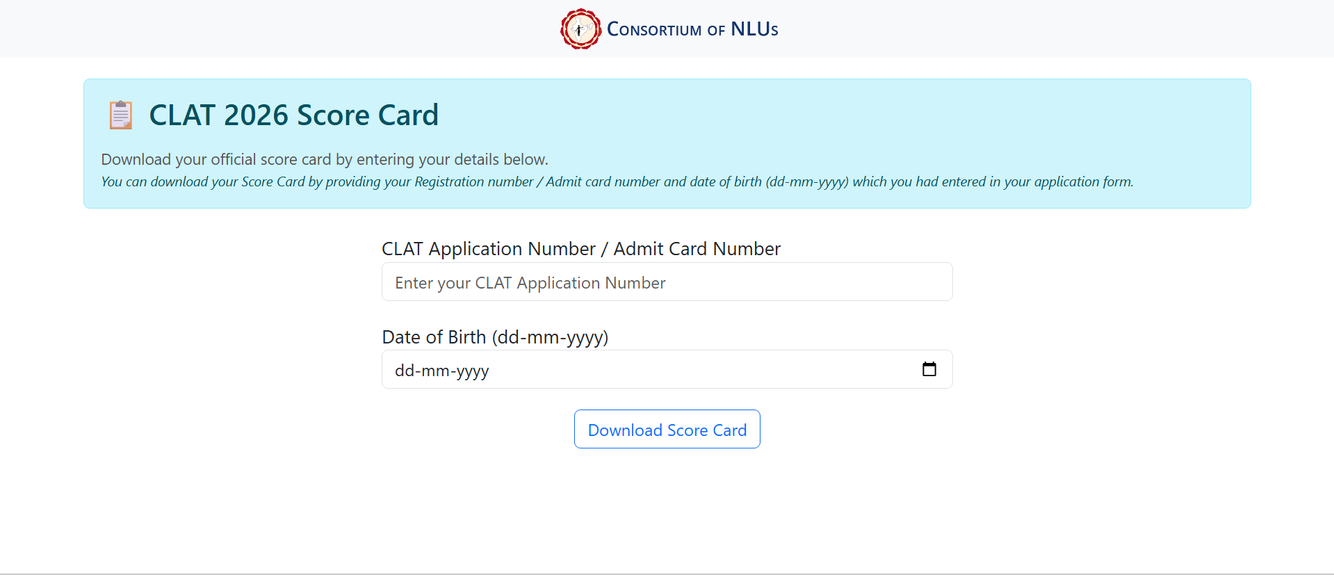 CLAT 2026 Result LIVE Updates