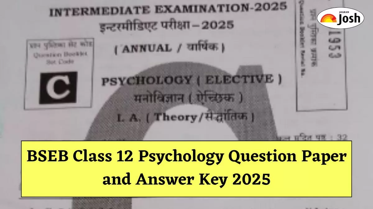 BSEB Class 12 Psychology Question Paper and Answer Key 2025