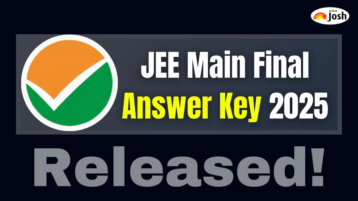 JEE Main 2025 Final Answer Key Out at jeemain.nta.ac.in, Direct Link to Download PDF Here
