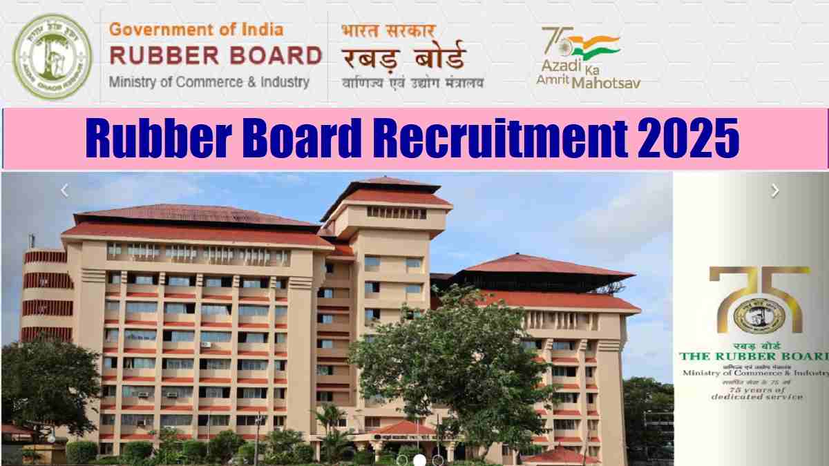 Rubber Board Recruitment 2025 for 40 Field Officers Vacancies: Apply Online Till March 10, Check Eligibility 