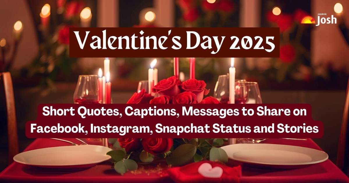 Valentine's Day 2025: Short Quotes, Captions, Message, Shayari to Share on Facebook, Instagram, Snapchat Status and Stories
