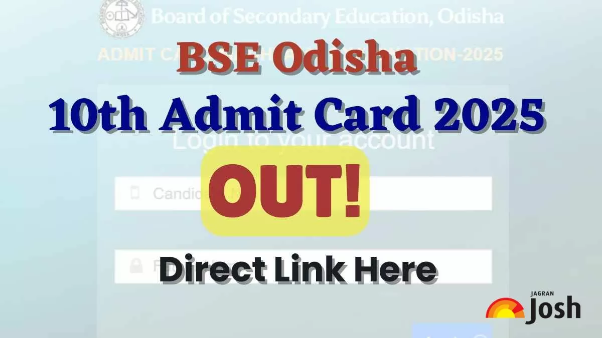 BSE Odisha Class 10th Admit Card 2025