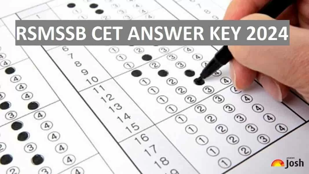 RSMSSB CET Answer Key PDF download