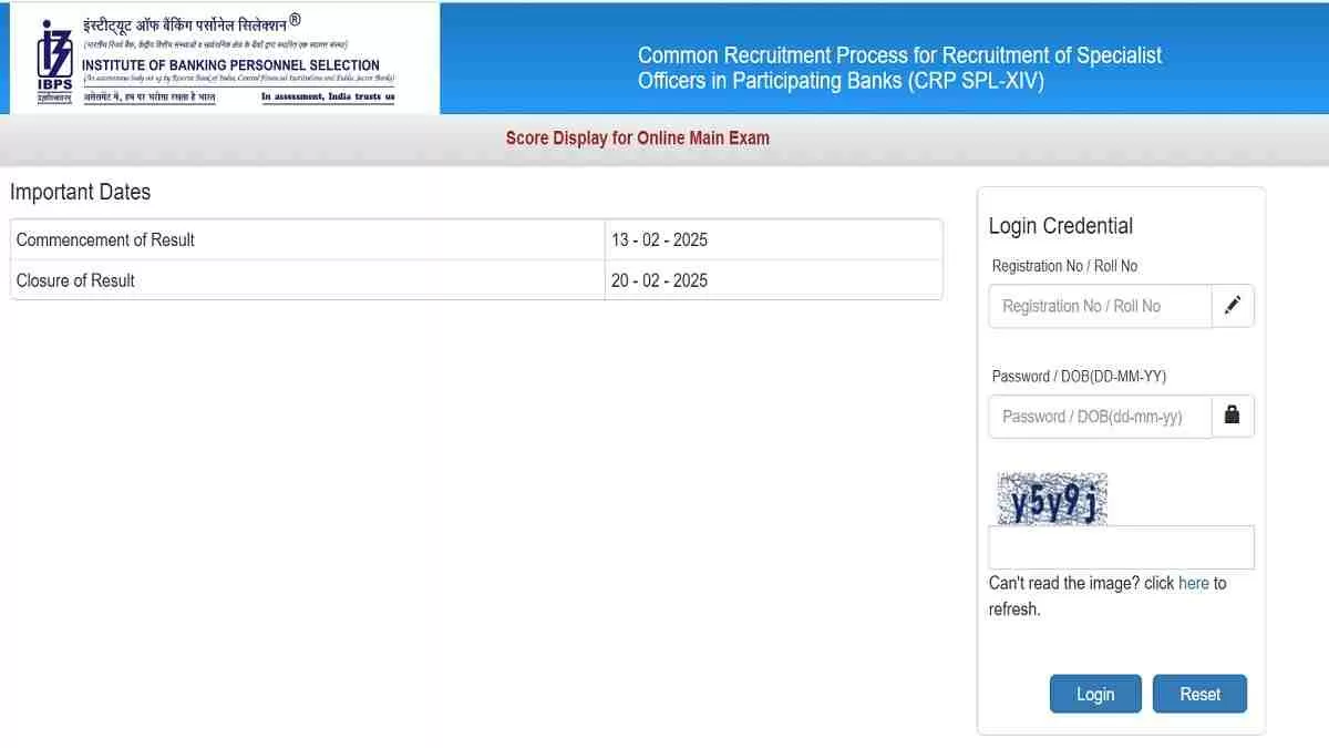 Get all details about IBPS SO Mains Scorecard 2025