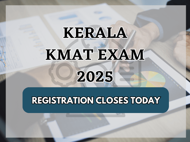 Candidates must register quickly for the Kerala KMAT 2025 MBA entrance examination. The application is open till 3 PM today, February 14, 2025 at cee.kerala.gov.in/kmatonline2025. Check for more information.