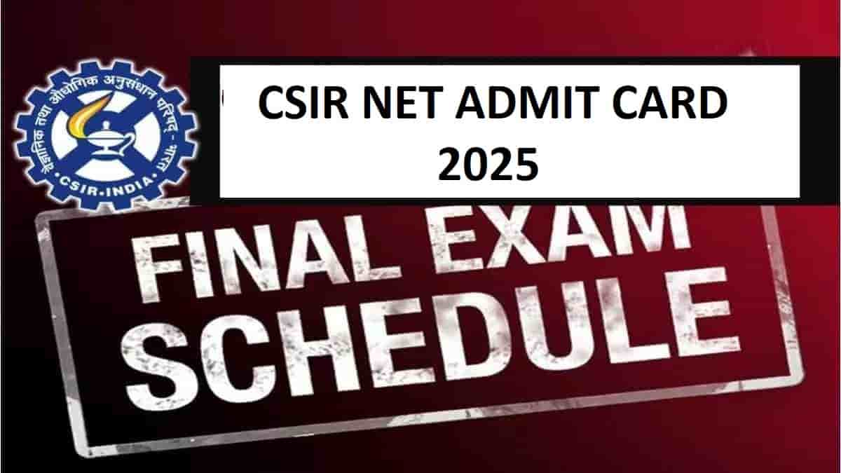 CSIR NET Admit Card 2025: Download Exam City Intimation Slip Soon at csirnet.nta.ac.in, and Hall Ticket