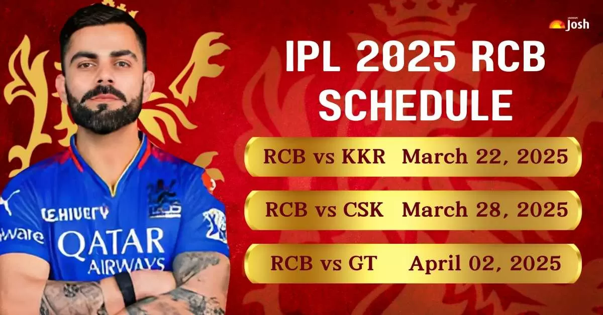 RCB IPL 2025 Match Schedule: Full Fixture List with Dates & Timings