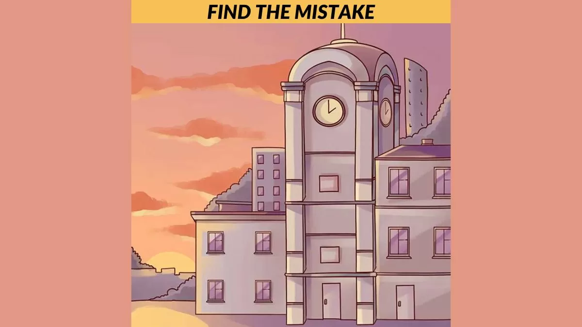 Find the mistake clock tower picture