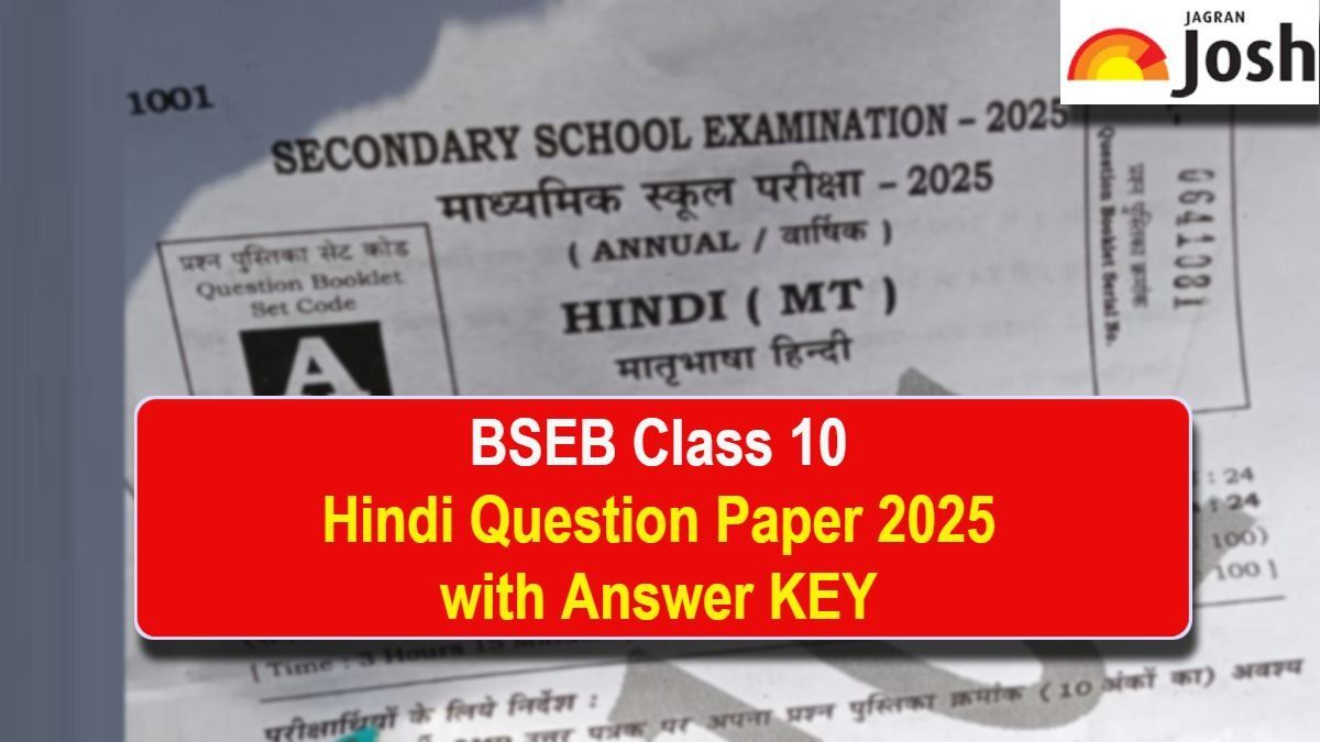BSEB Bihar Board Class 10th Hindi Question Paper And Answer Key: All SETs PDF Download