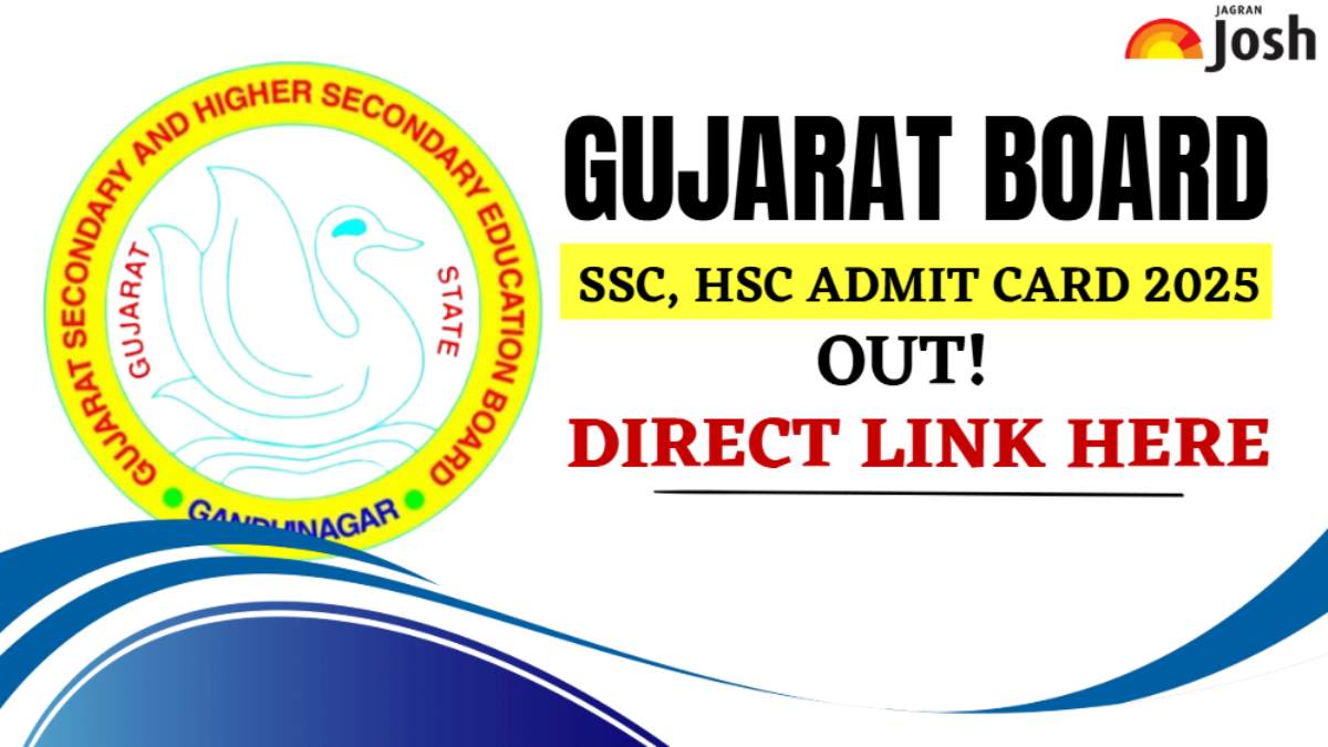 GSEB Hall Ticket 2025 Out For Class 10th, 12th: Download SCC, HSC Admit Card at gseb.org