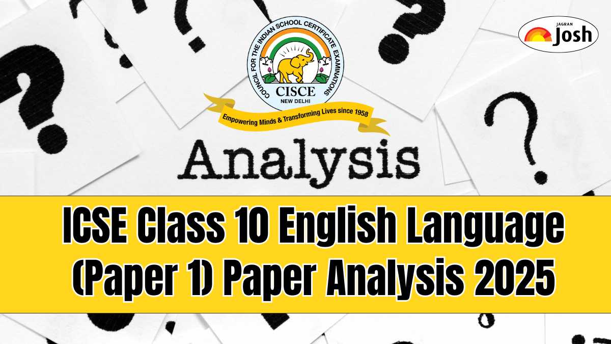  ICSE Class 10 English Language (Paper 1) Exam Analysis 2025: Question Paper Review, Answer Key & Students’ Reactions